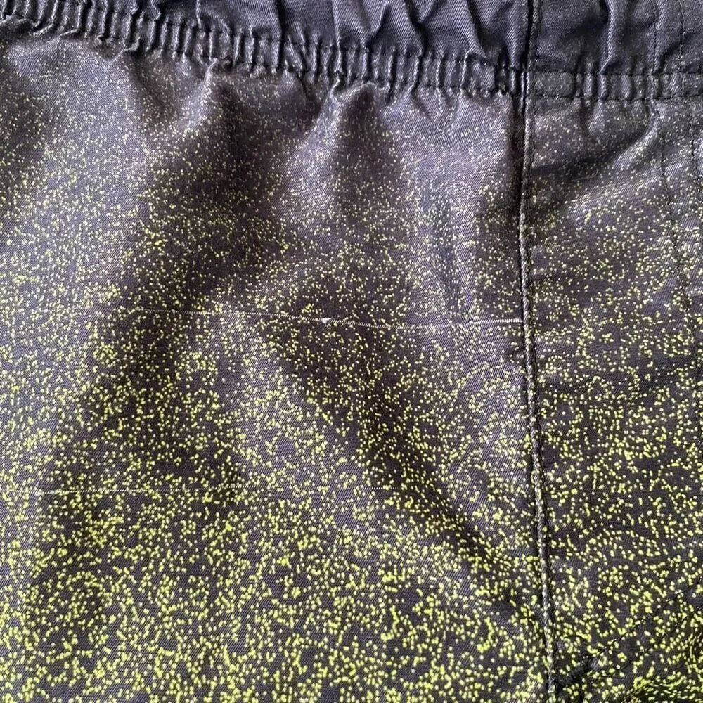 Under Armour youth M lined swim shorts w/drawstring waist yellow & black